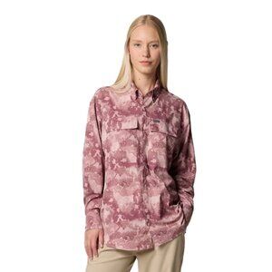 NEW Columbia Women's Tie Dyed Elevated View Utility Long Sleeve Shirt Medium